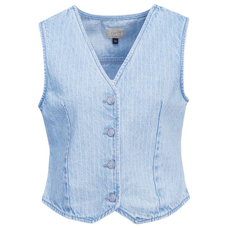 Damen Jeansweste mit Knopfleiste Damen Jeansweste mit Knopfleiste von Gina