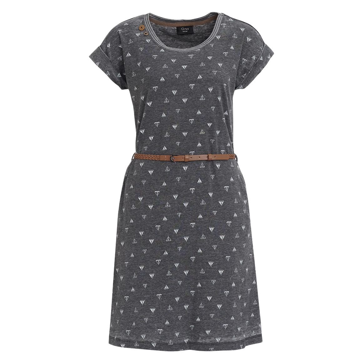 Damen Kleid mit Gürtel Damen Kleid mit Gürtel von Gina