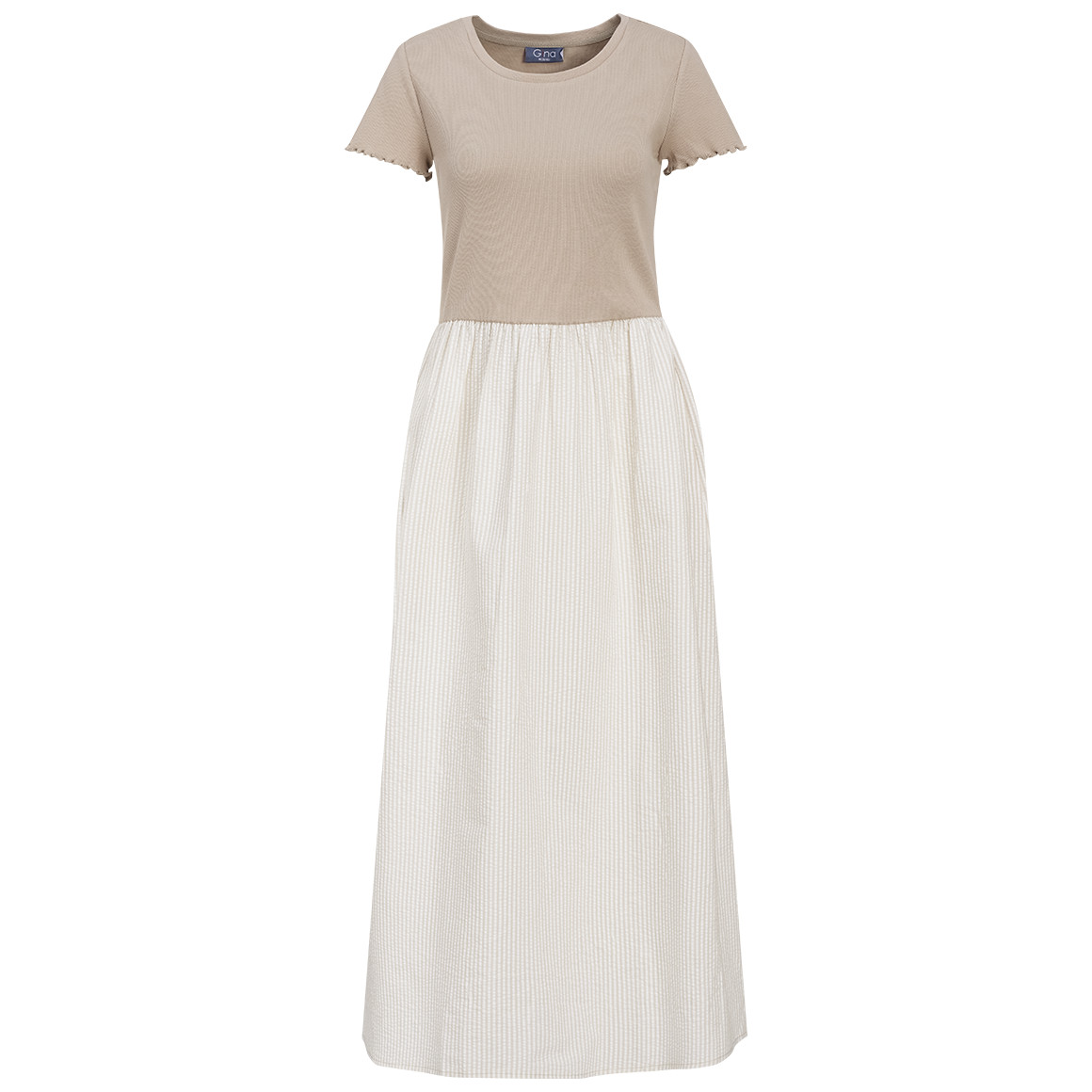 Damen Kleid mit Seersucker-Struktur Damen Kleid mit Seersucker-Struktur von Gina