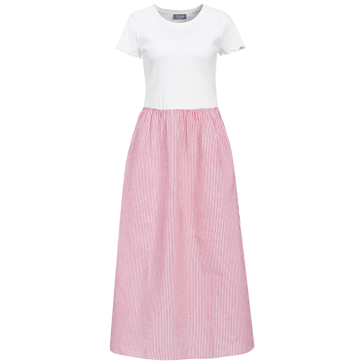 Damen Kleid mit Seersucker-Struktur Damen Kleid mit Seersucker-Struktur von Gina