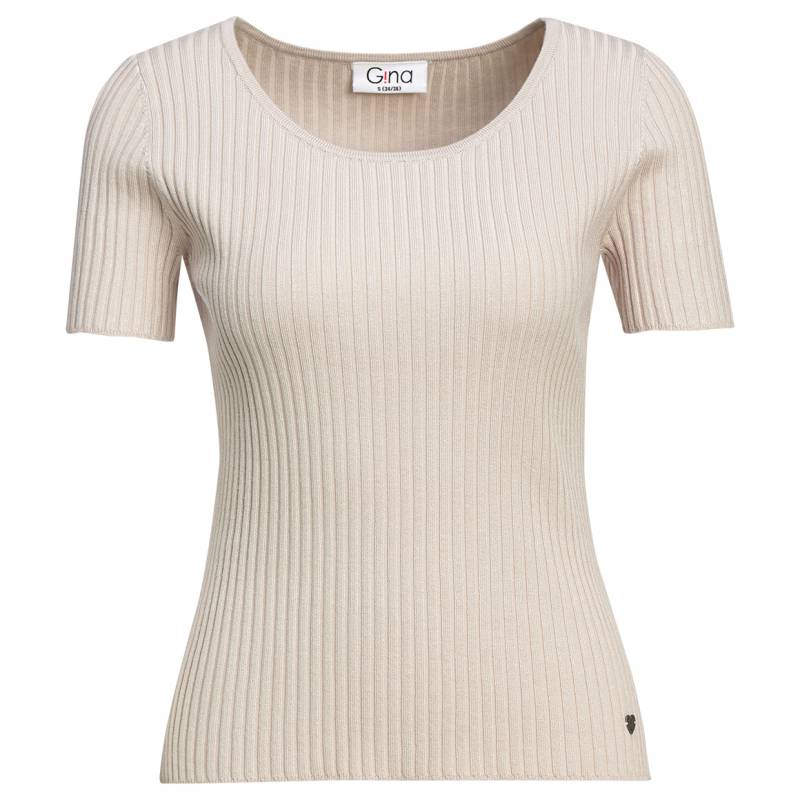 Damen Kurzarm-Strickpullover mit Rippstruktur Damen Kurzarm-Strickpullover mit Rippstruktur von Gina