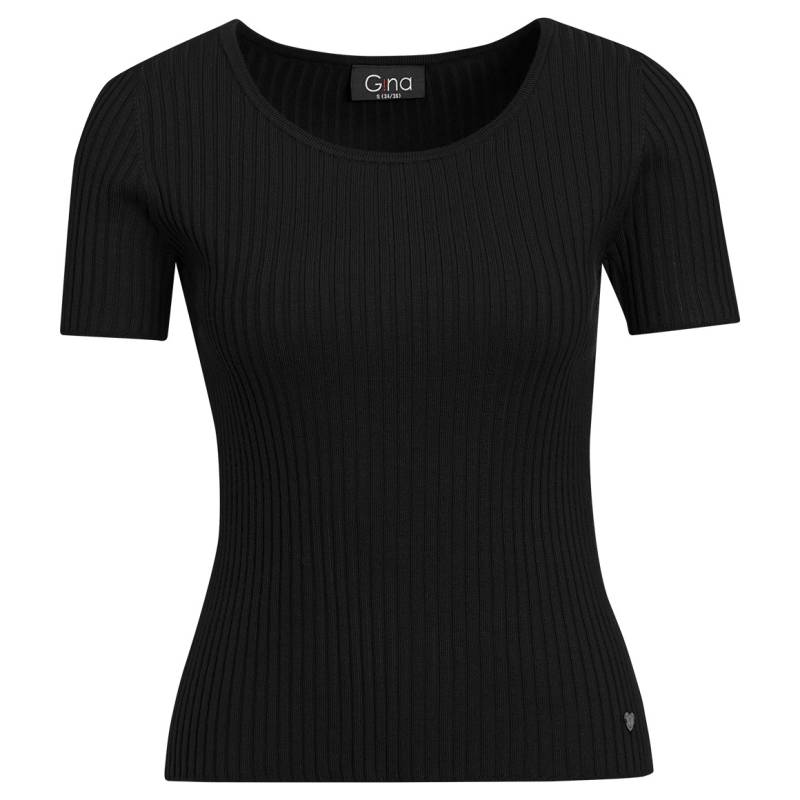 Damen Kurzarm-Strickpullover mit Rippstruktur Damen Kurzarm-Strickpullover mit Rippstruktur von Gina