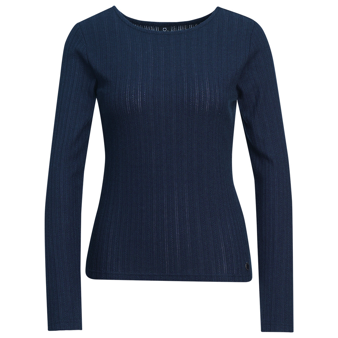 Damen Langarmshirt mit Strukturstreifen von Gina