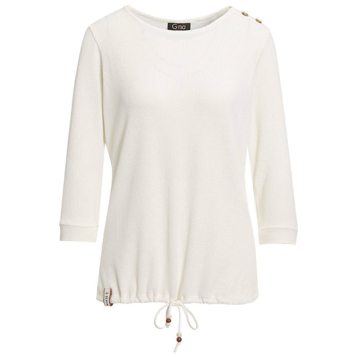 Damen Langarmshirt mit Waffelstruktur von Gina