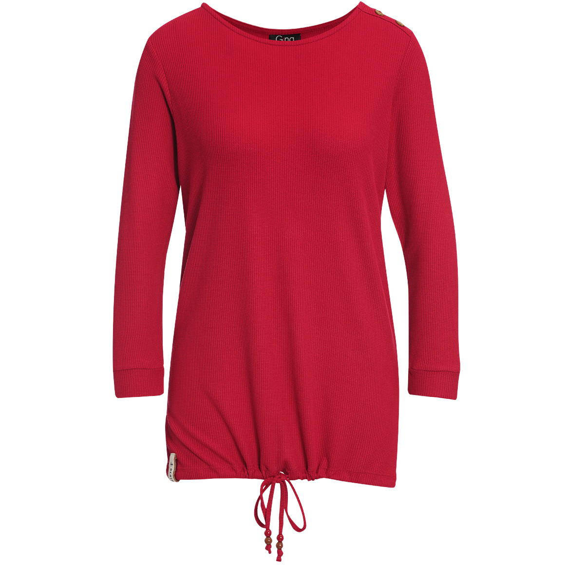 Damen Langarmshirt mit Waffelstruktur von Gina