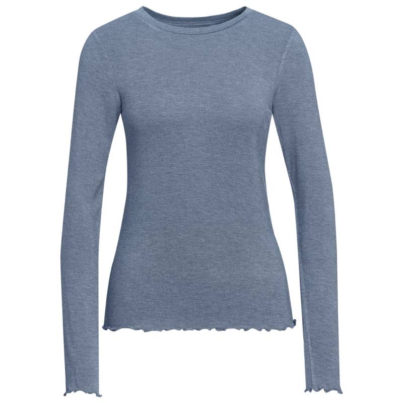 Damen Langarmshirt mit Wellenbündchen Damen Langarmshirt mit Wellenbündchen von Gina