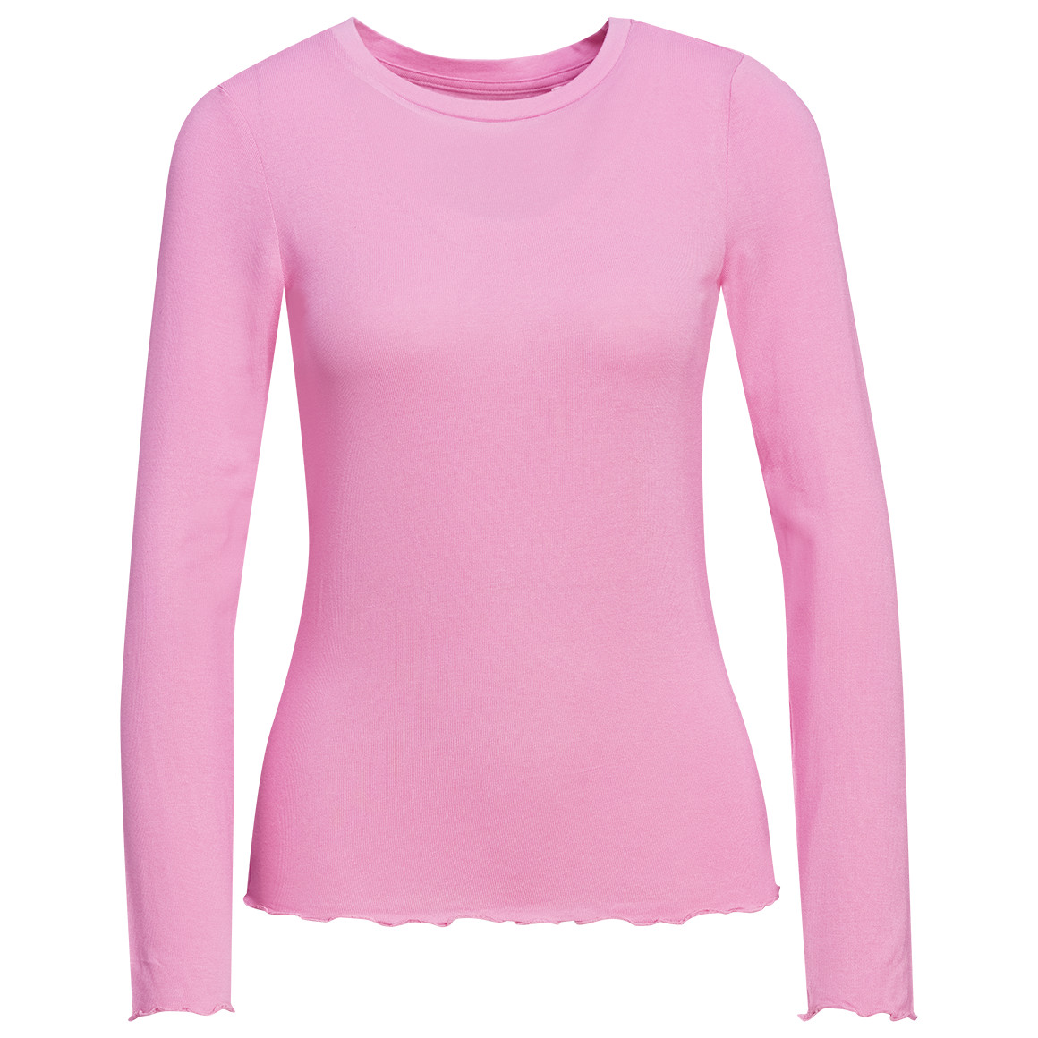 Damen Langarmshirt mit Wellenbündchen von Gina