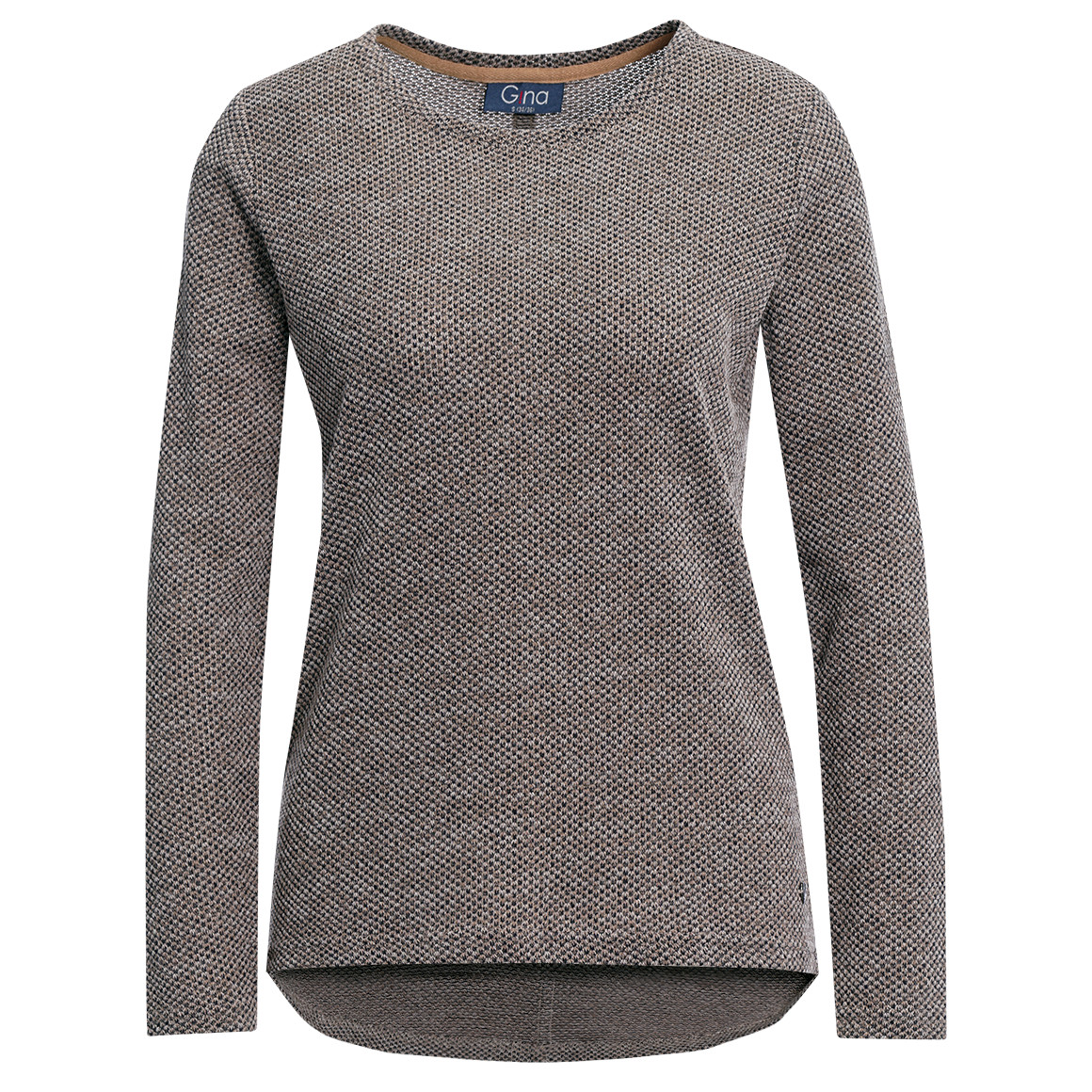 Damen Langarmshirt mit Zierknöpfen von Gina