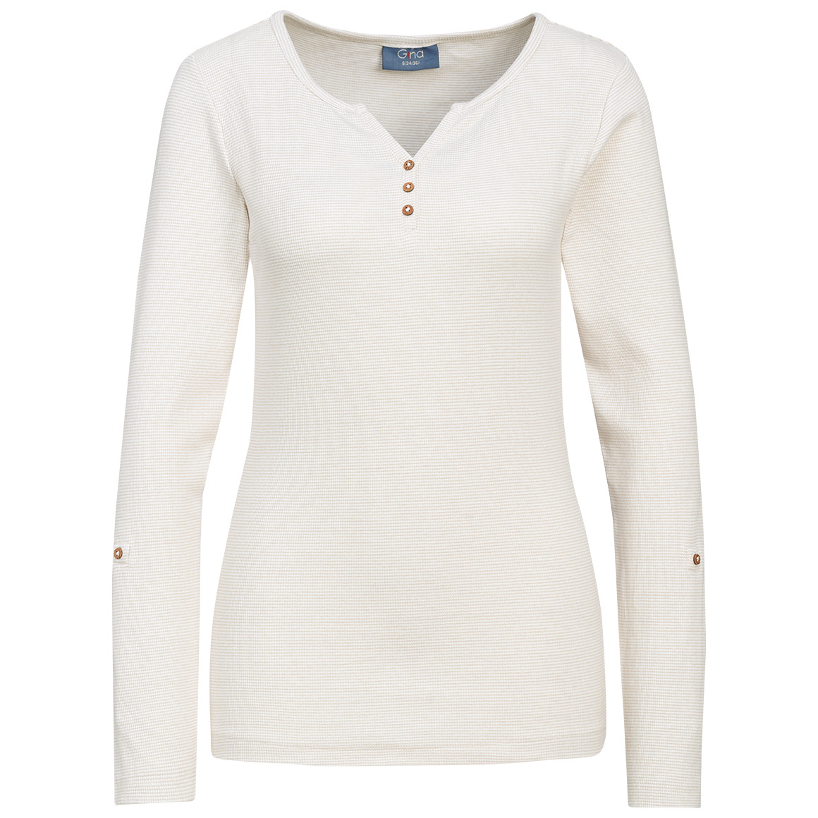 Damen Langarmshirt mit feinen Streifen von Gina