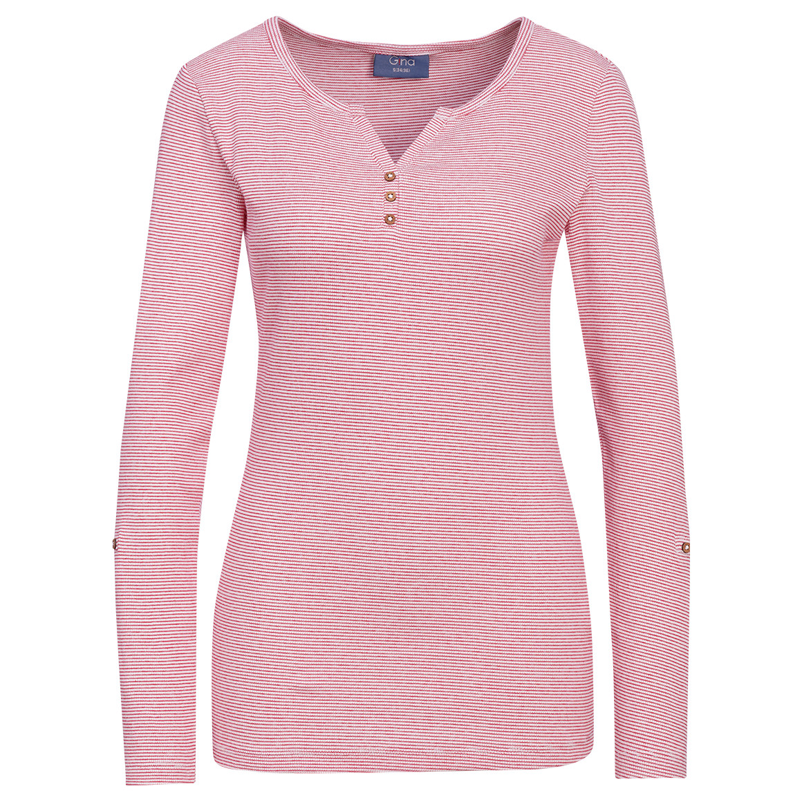 Damen Langarmshirt mit feinen Streifen von Gina