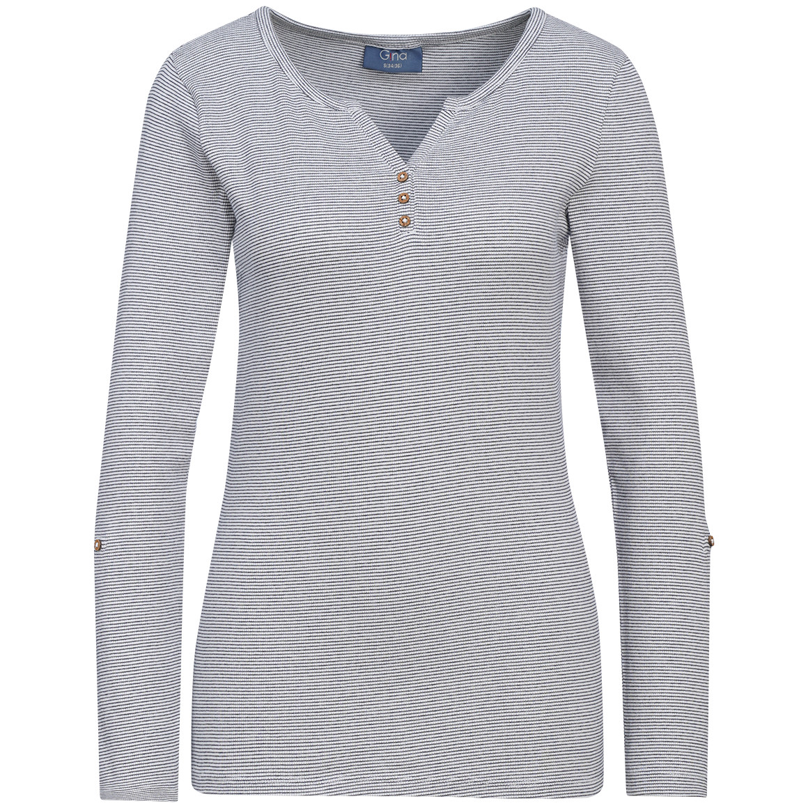 Damen Langarmshirt mit feinen Streifen von Gina