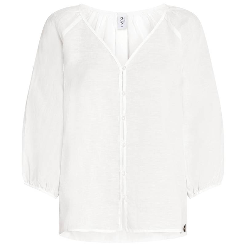 Damen Leinen-Bluse mit Knopfleiste Damen Leinen-Bluse mit Knopfleiste von Gina