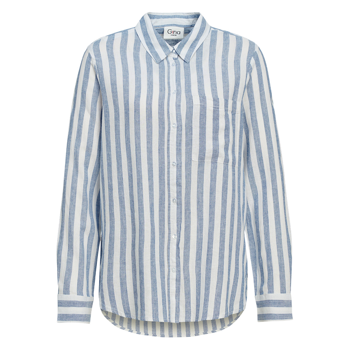 Damen Leinen-Bluse mit Streifen Damen Leinen-Bluse mit Streifen von Gina