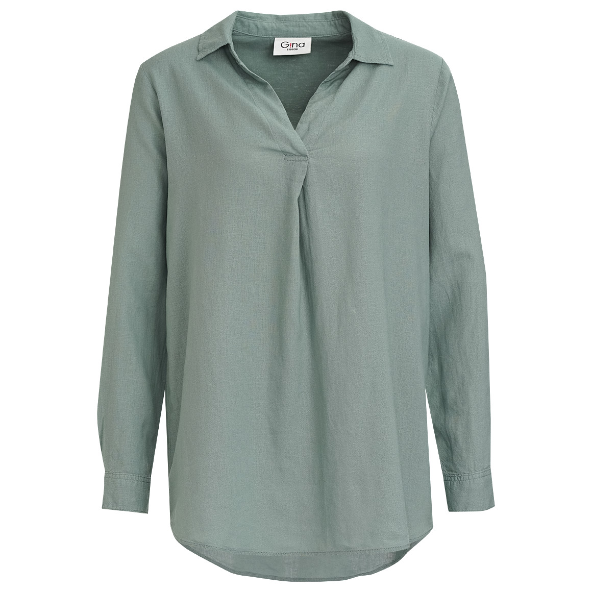 Damen Leinen-Bluse mit V-Ausschnitt Damen Leinen-Bluse mit V-Ausschnitt von Gina