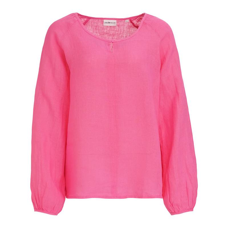 Damen Leinen-Bluse unifarben von Gina