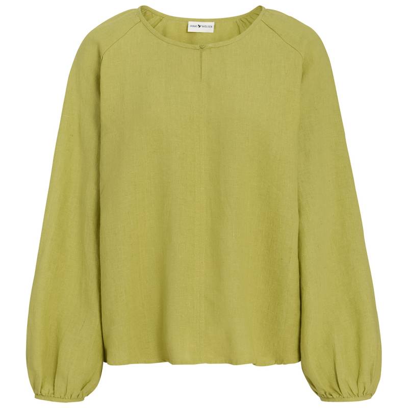 Damen Leinen-Bluse unifarben von Gina