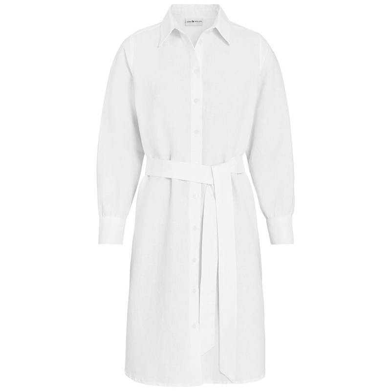 Damen Leinen-Hemdkleid mit Bindeband von Gina
