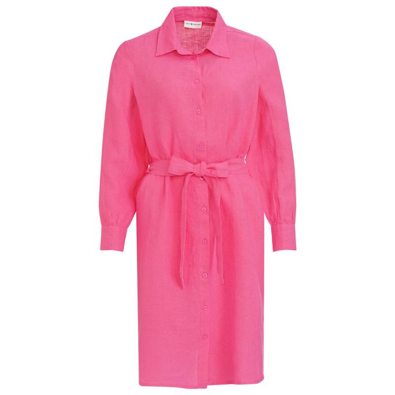 Damen Leinen-Hemdkleid mit Bindeband von Gina