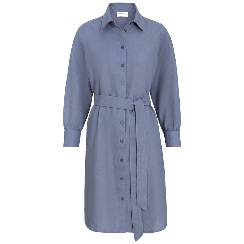 Damen Leinen-Hemdkleid mit Bindeband von Gina