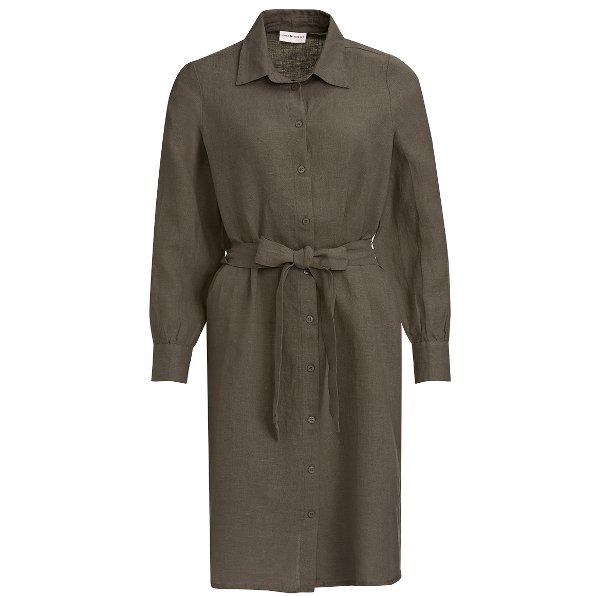 Damen Leinen-Hemdkleid mit Bindeband Damen Leinen-Hemdkleid mit Bindeband von Gina