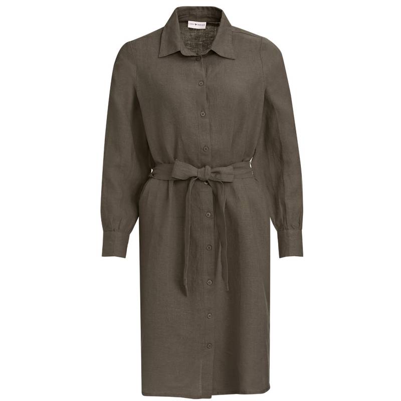 Damen Leinen-Hemdkleid mit Bindeband von Gina