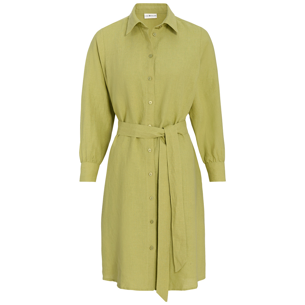 Damen Leinen-Hemdkleid mit Bindeband Damen Leinen-Hemdkleid mit Bindeband von Gina