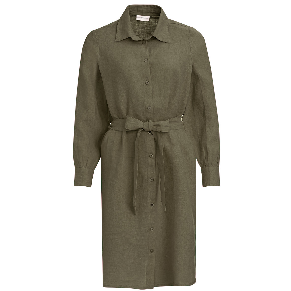 Damen Leinen-Hemdkleid mit Bindeband Damen Leinen-Hemdkleid mit Bindeband von Gina