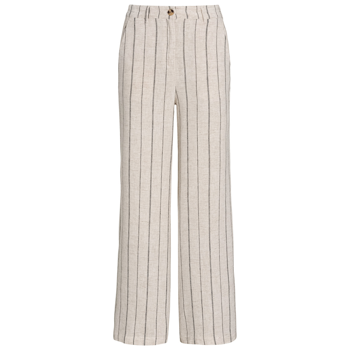 Damen Leinen-Hose mit Streifen von Gina