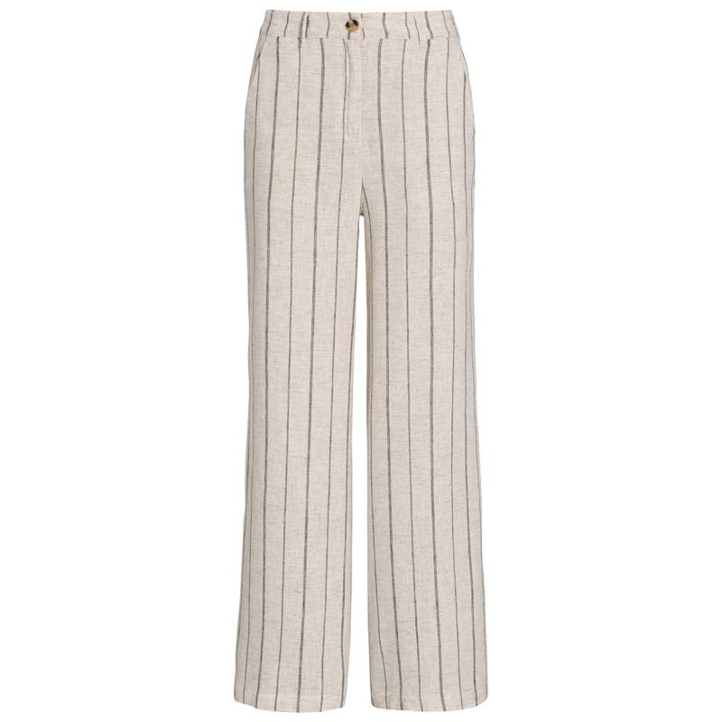 Damen Leinen-Hose mit Streifen von Gina