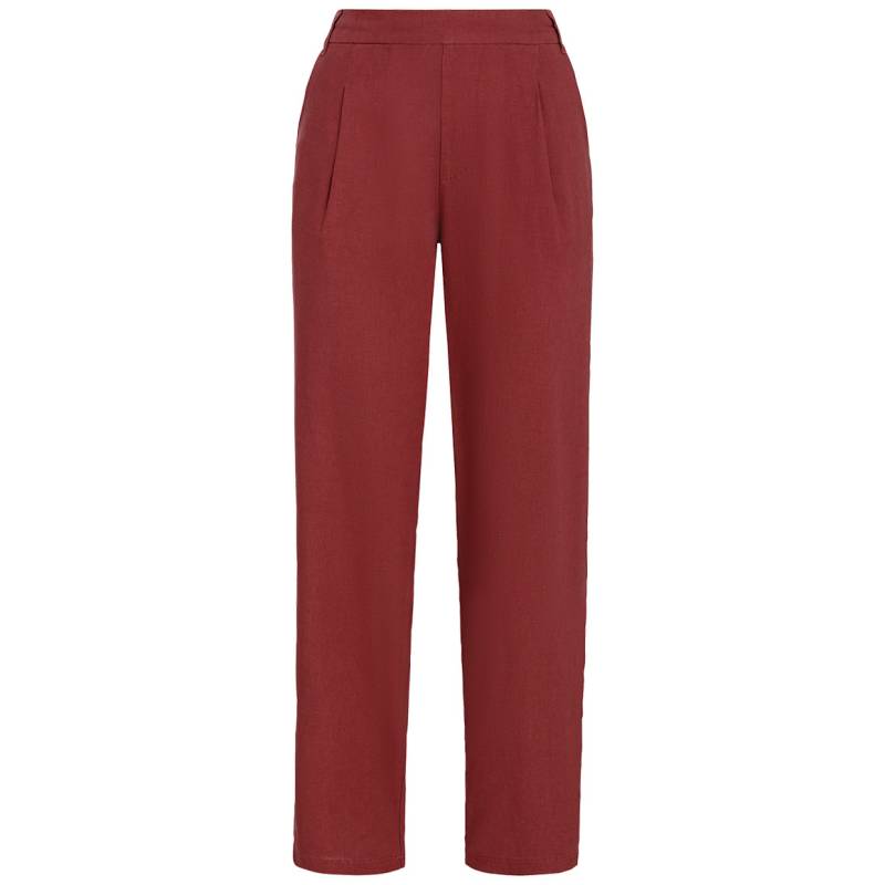 Damen Leinen-Jogpants in Unifarben von Gina