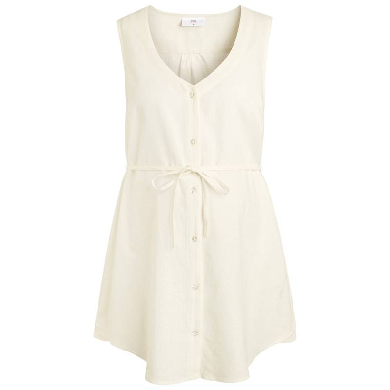 Damen Leinen-Umstands-Bluse unifarben von Gina