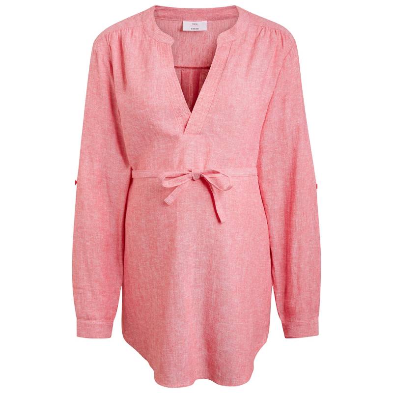 Damen Leinen-Umstands-Bluse unifarben von Gina