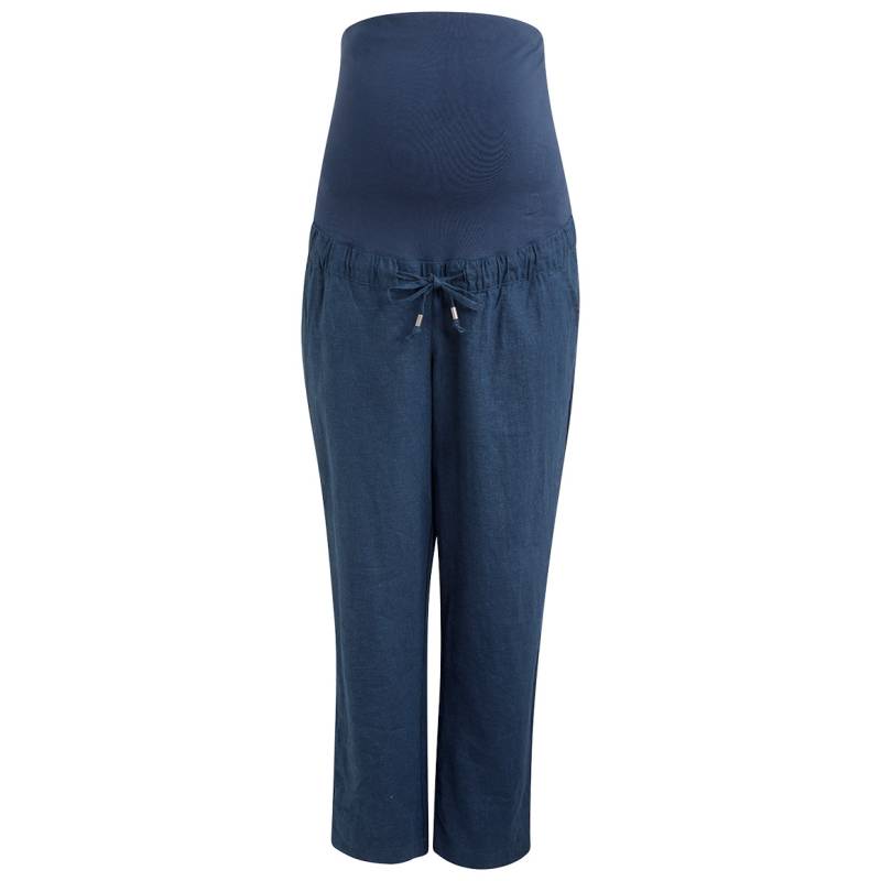 Damen Leinen-Umstands-Hose mit Bindeband von Gina