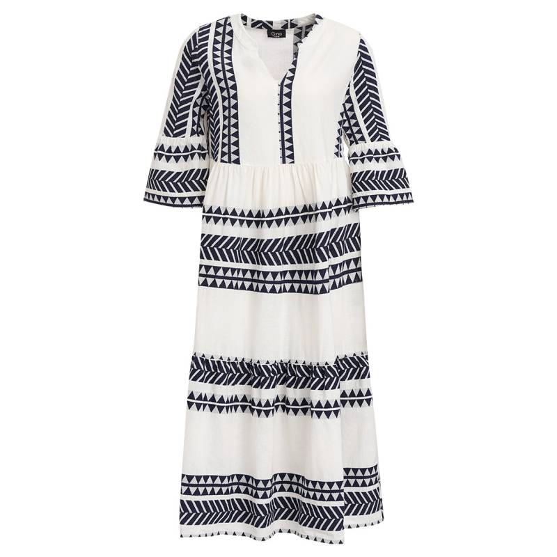 Damen Maxikleid mit Allover-Muster von Gina