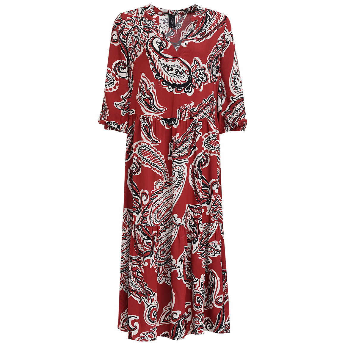 Damen Midikleid mit Allover-Motiv von Gina