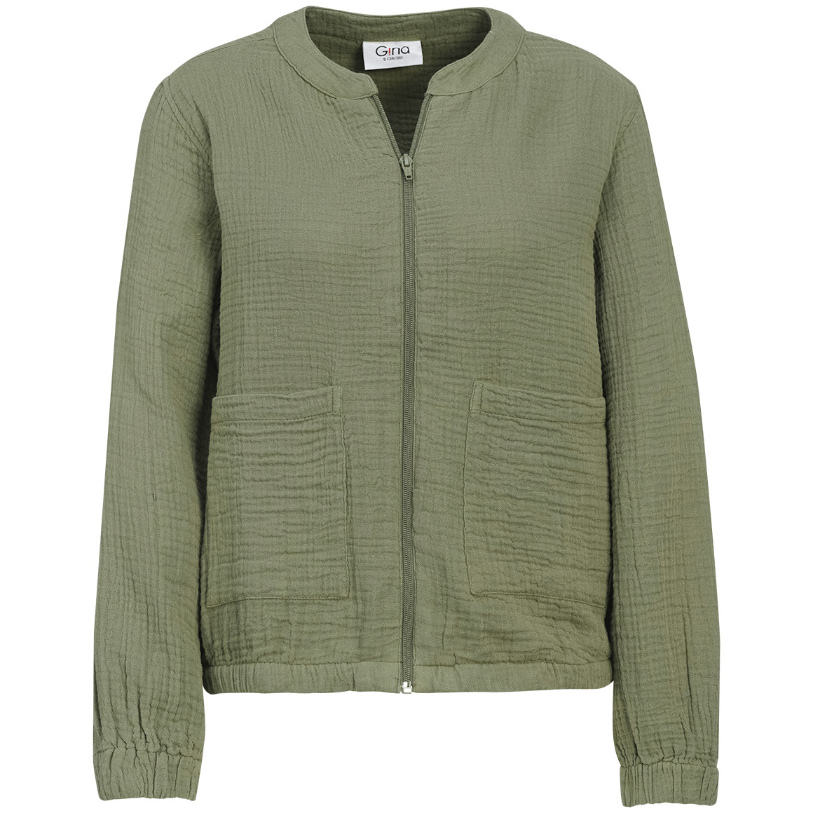 Damen Musselin-Blouson mit zwei Taschen Damen Musselin-Blouson mit zwei Taschen von Gina