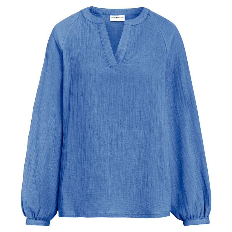 Damen Musselin-Bluse in Unifarben von Gina