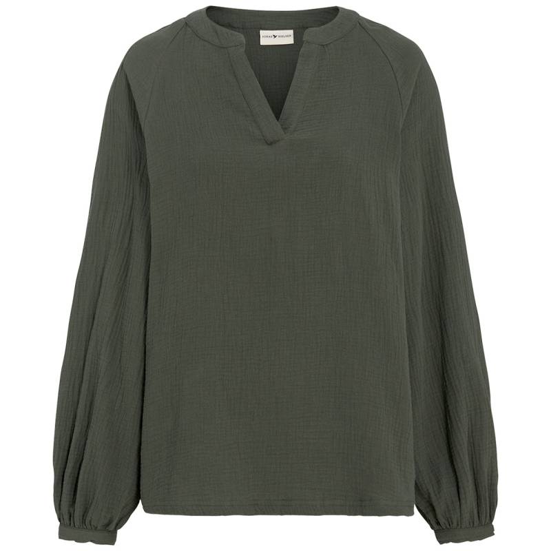 Damen Musselin-Bluse in Unifarben Damen Musselin-Bluse in Unifarben von Gina