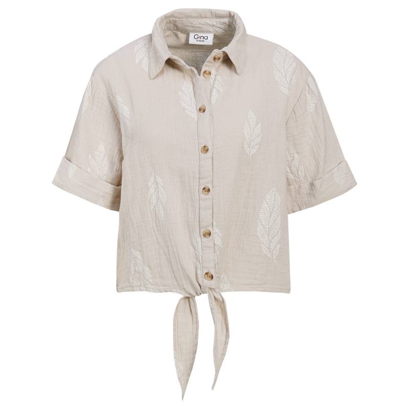 Damen Musselin-Bluse mit Allover-Muster von Gina