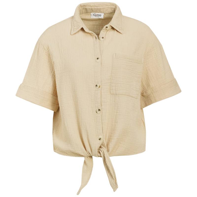 Damen Musselin-Bluse mit Brusttasche von Gina