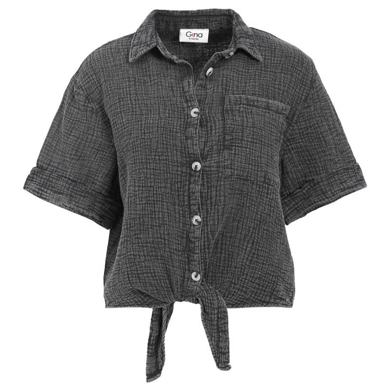 Damen Musselin-Bluse mit Brusttasche von Gina
