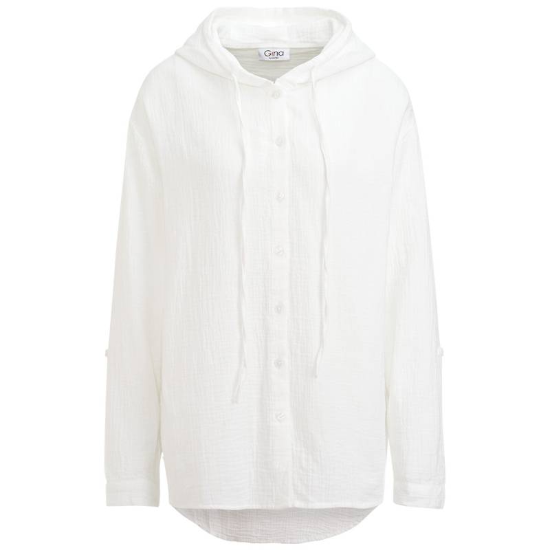 Damen Musselin-Bluse mit Kapuze von Gina