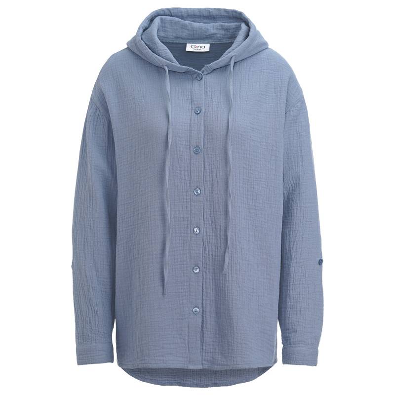 Damen Musselin-Bluse mit Kapuze von Gina