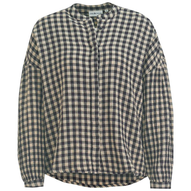 Damen Musselin-Bluse mit Karo-Muster von Gina