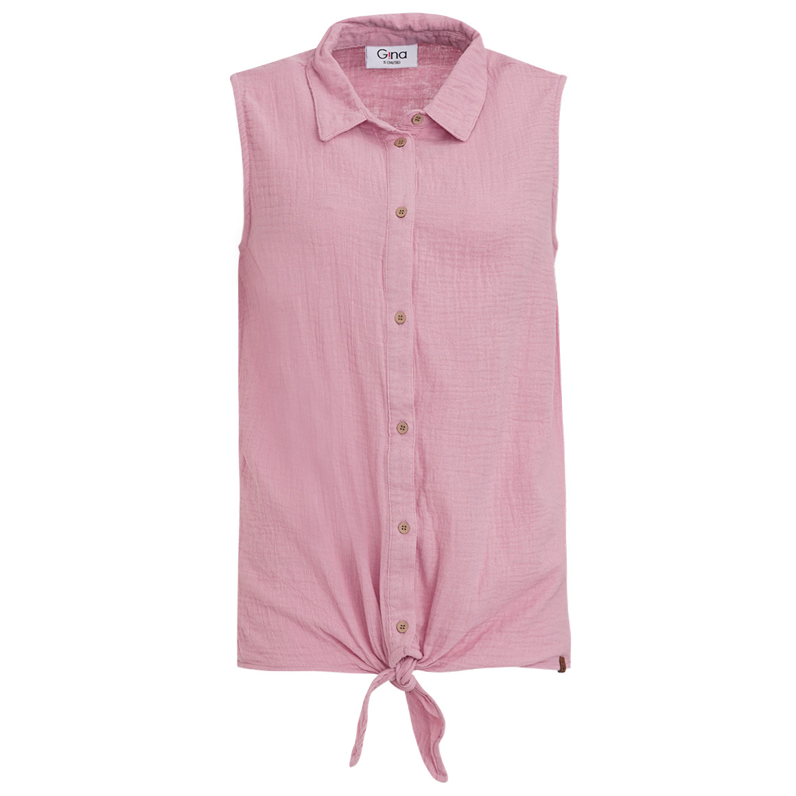 Damen Musselin-Bluse mit Knoten-Detail von Gina