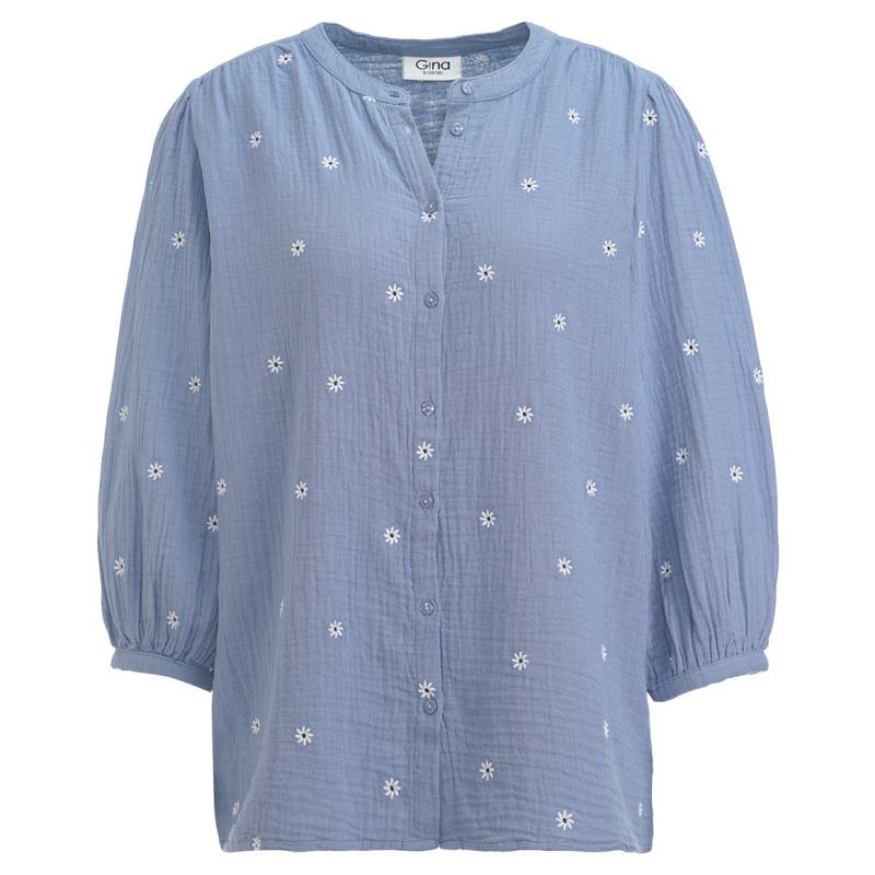 Damen Musselin-Bluse mit Stickerei von Gina