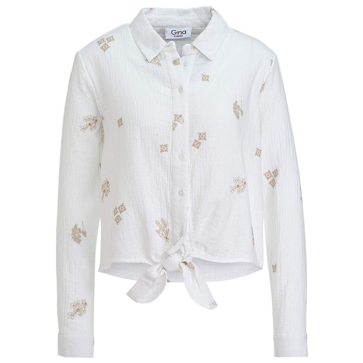 Damen Musselin-Bluse mit Stickereien Damen Musselin-Bluse mit Stickereien von Gina