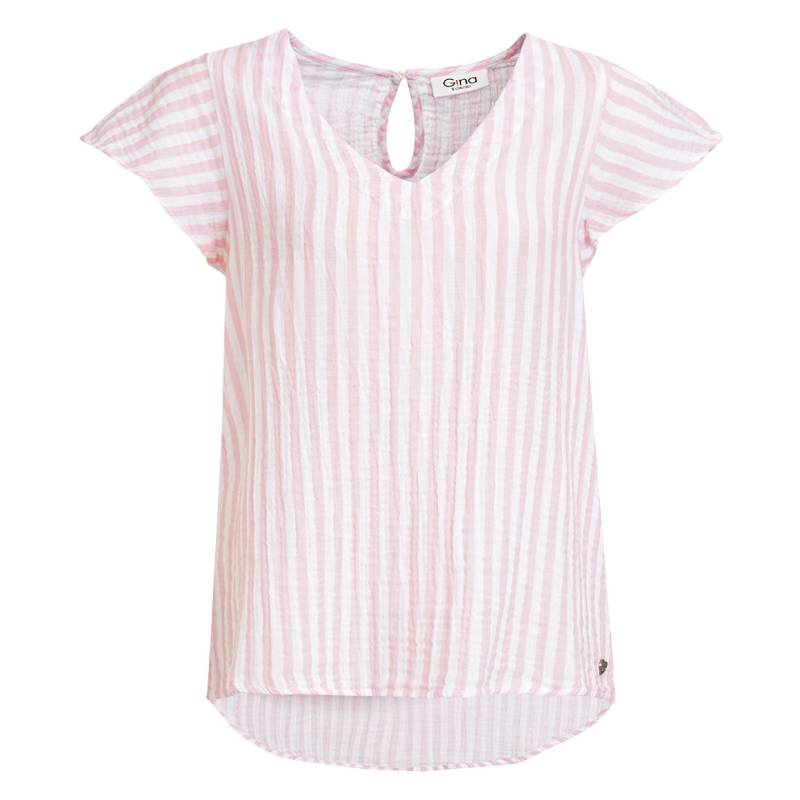Damen Musselin-Bluse mit Streifen von Gina