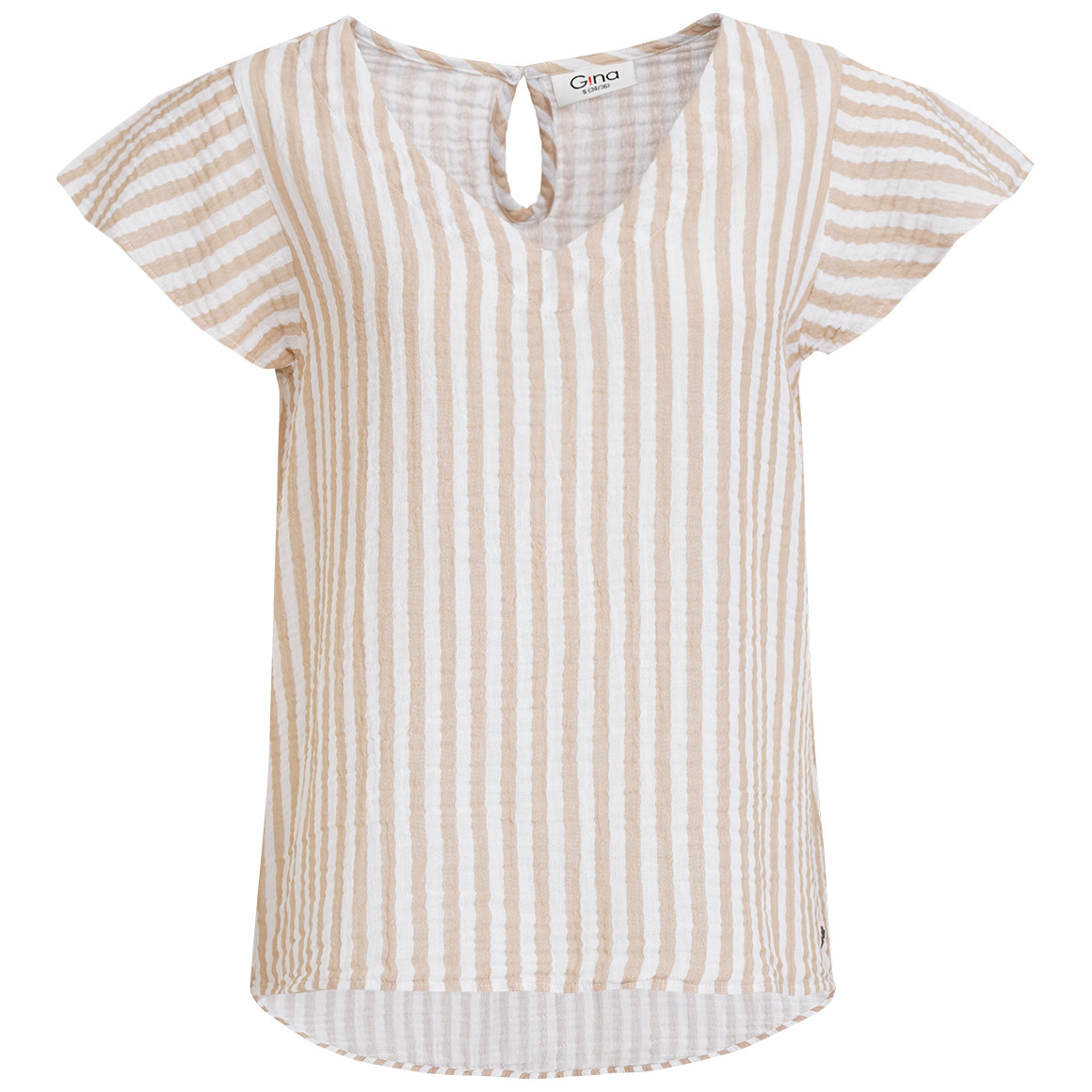 Damen Musselin-Bluse mit Streifen Damen Musselin-Bluse mit Streifen von Gina