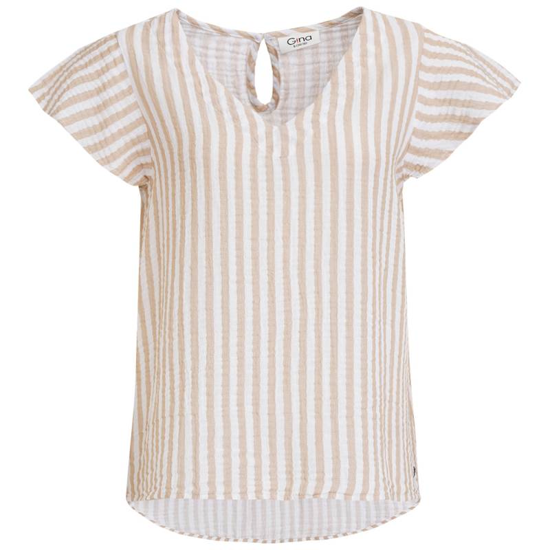Damen Musselin-Bluse mit Streifen von Gina